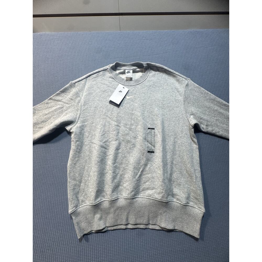 Nike Oversized Crew-neck Sweatshirt‎ Women's Sz S Gray Brand New